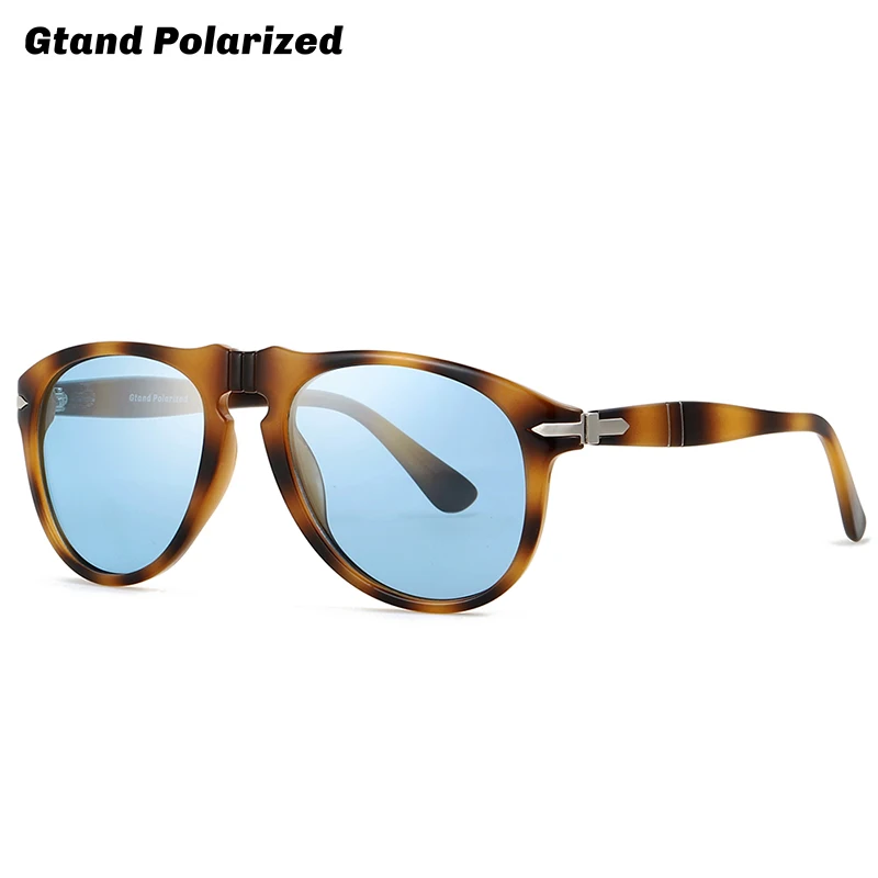 Gtand 2021 Classic Vintage 649 Piloot Star Stiilis Sinine Polariseeritud Päikeseprillid Meeste Ja Naiste Sõidu Fashion Brand Design Päikese Prillid