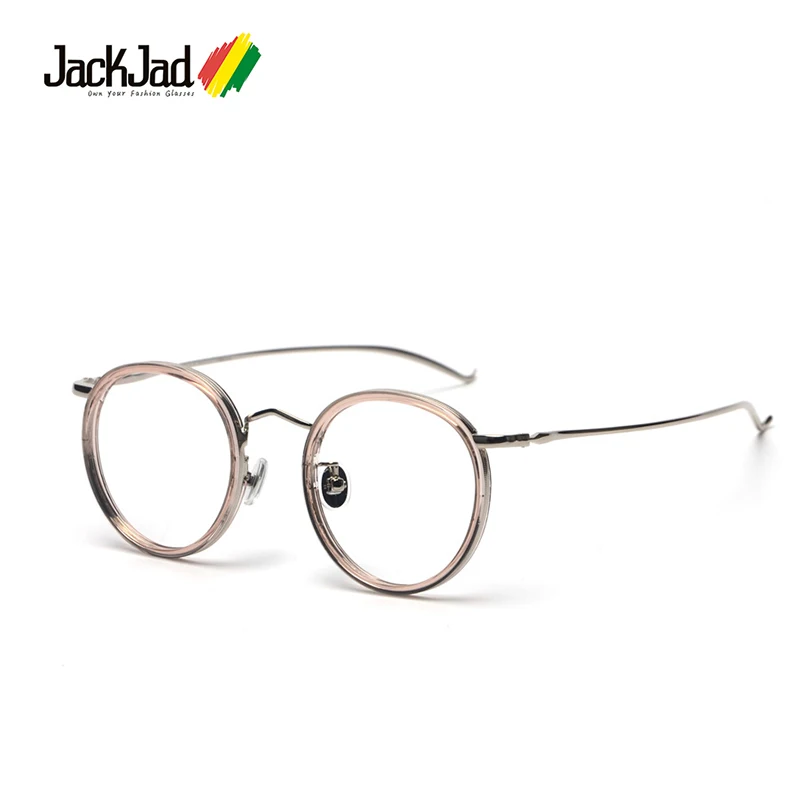JackJad Mood Retro Vintage Ringi Metallraamiga Plain Prillid Classic Brand Design Prillide Raam Prillid Oculos De Grau 90026 0