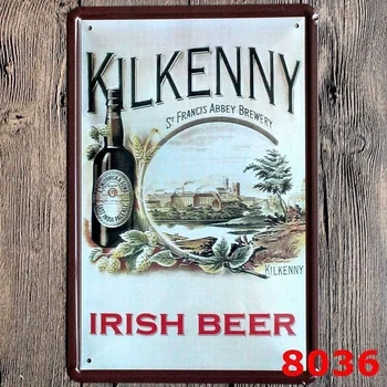 Metallist Tina Märk Kilkenny Irish Õlle Baar Pubi Retro Vintage Plakat Kohvik