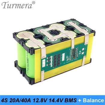 Turmera 4S 12.8 V 40A 20A Tasakaalu BMS jaoks 32650 32700 Lifepo4 Aku 12V päikesepaneel Energiat Süsteemi või Katkematu toiteallikas