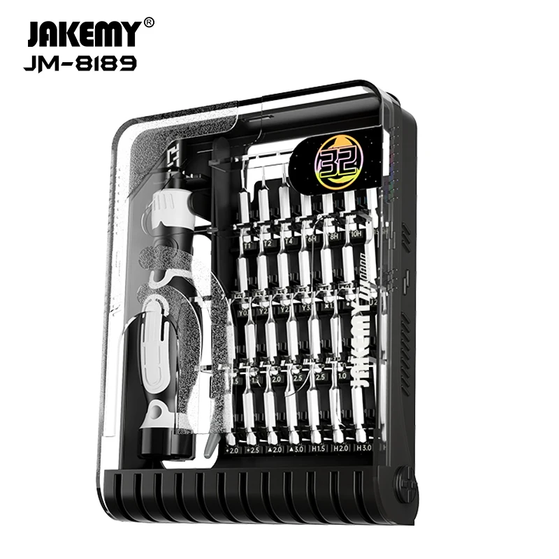 JAKEMY JM-8189 Täpsusega Screwdriver Set pintsettide Magnet CR-V Bits Mobiiltelefoni, PC Kaamera, Elektrooniline Repair Tööriistad