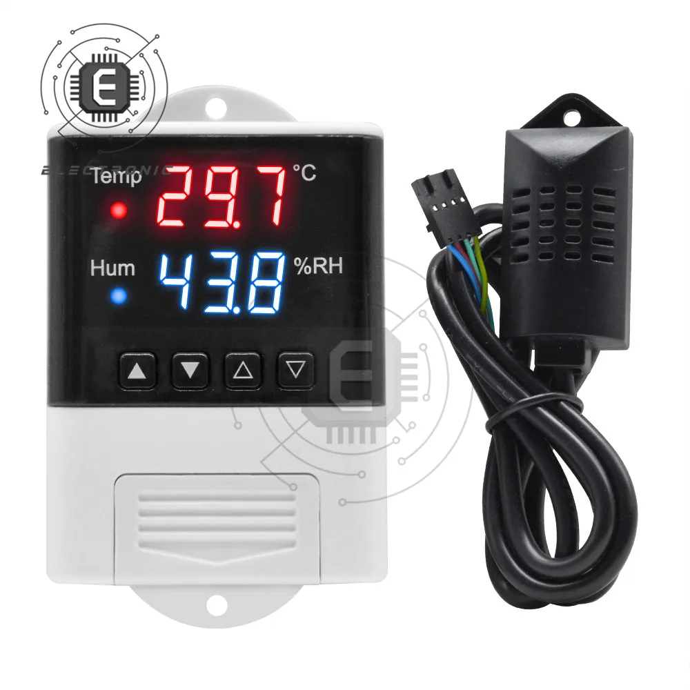 AC 110-220V LED Digitaalne Termostaat Hygrostat Temperatuur, Niiskus Kontroller Külmik Inkubaator Thermoregulator SHT20 Andur