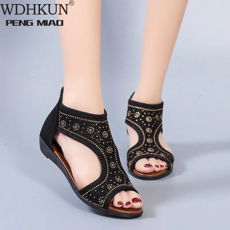 Naine Kiilud Sandaalid Luksus Wedges Kingad Naistele Elegantne Platvorm Daamid Sandaalid Rooma Mood Kontsaga Sandaalid 2021 Suvel Uus
