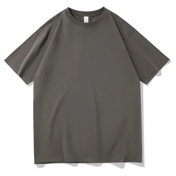 2022 uus paar T-särk puuvillane lühikeste varrukatega T-särk top moe vabaaja tahked värvi T-särk 3