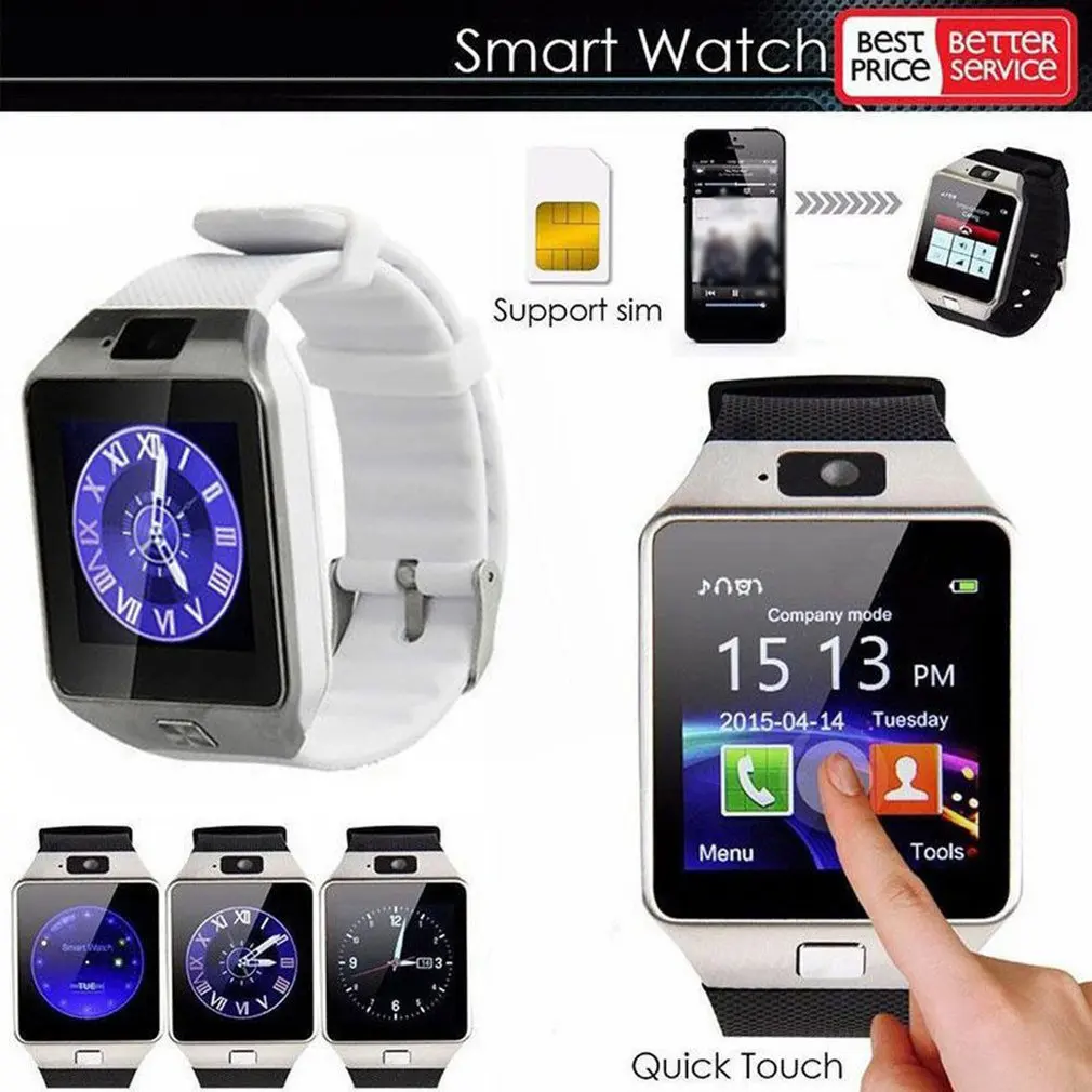 DZ09 Smart Watch Android Bluetooth-ühilduva Smartwatch Telefon Fitness Tracker Smart Kellad Subwoofer Naised Mehed
